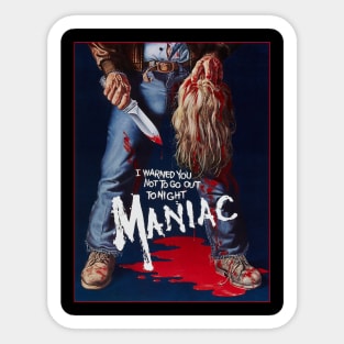 Maniac Sticker